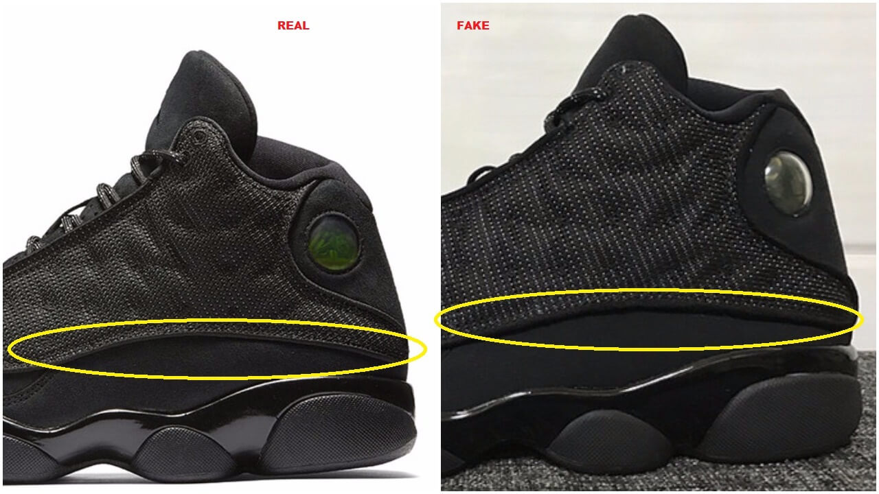 how to tell if jordan 13 are real