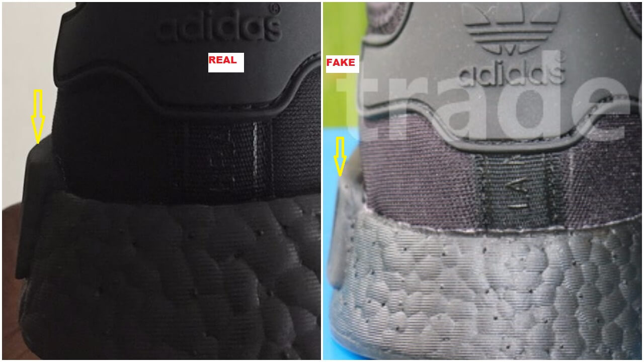 Quick Tips To Spot The Fake Triple Black Adidas NMD R1 – ARCH-USA