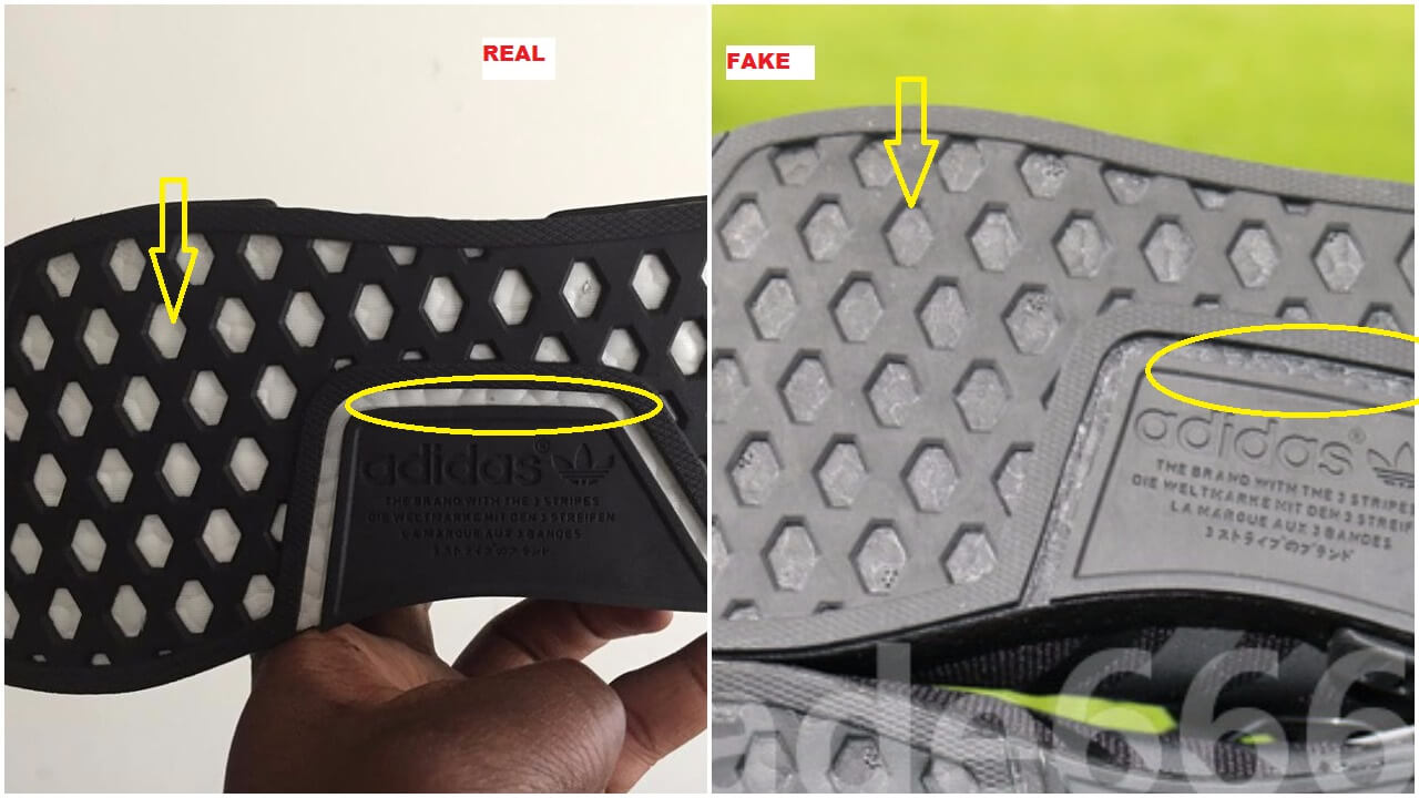 Quick Tips To Spot The Fake Triple Black Adidas NMD R1 – ARCH-USA