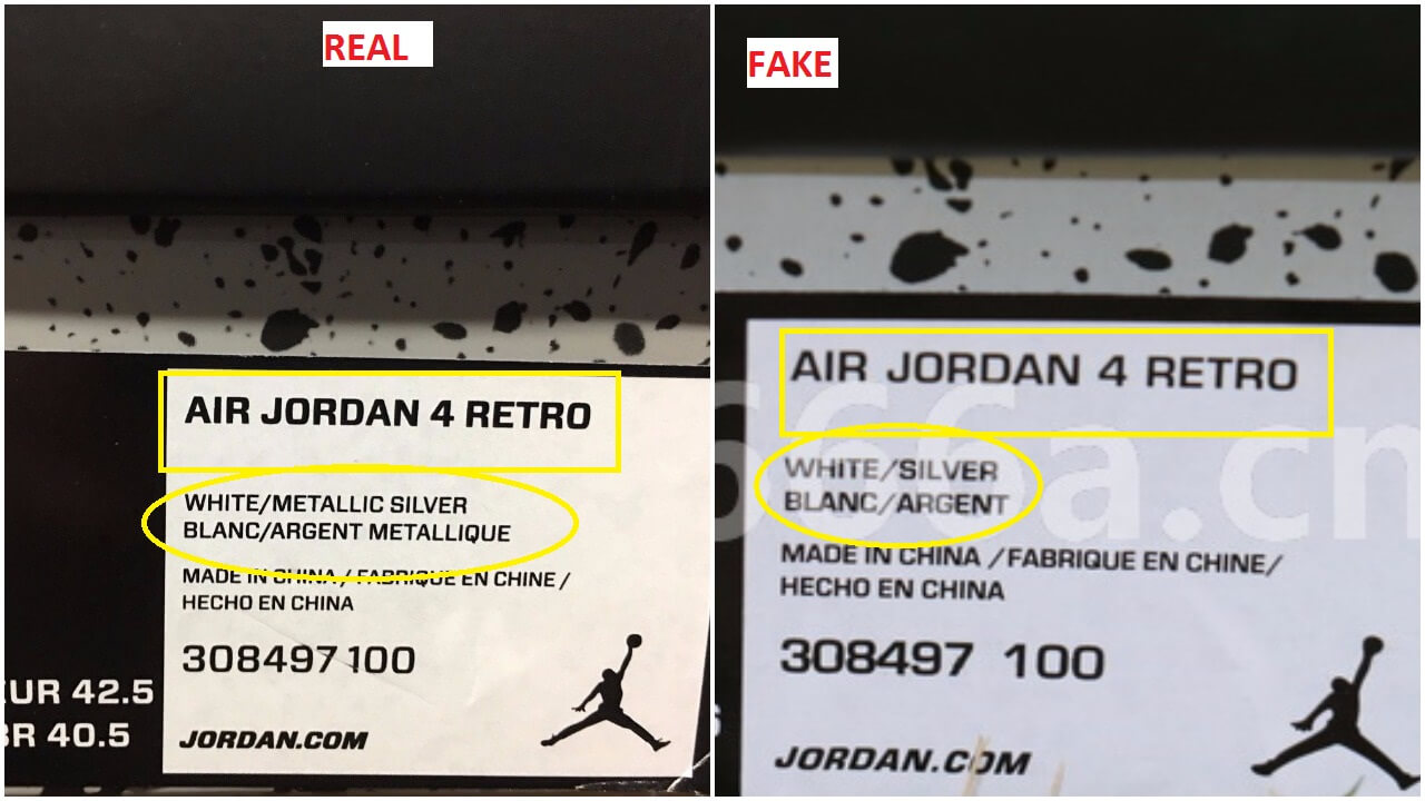 jordan 4 pure money fake vs real