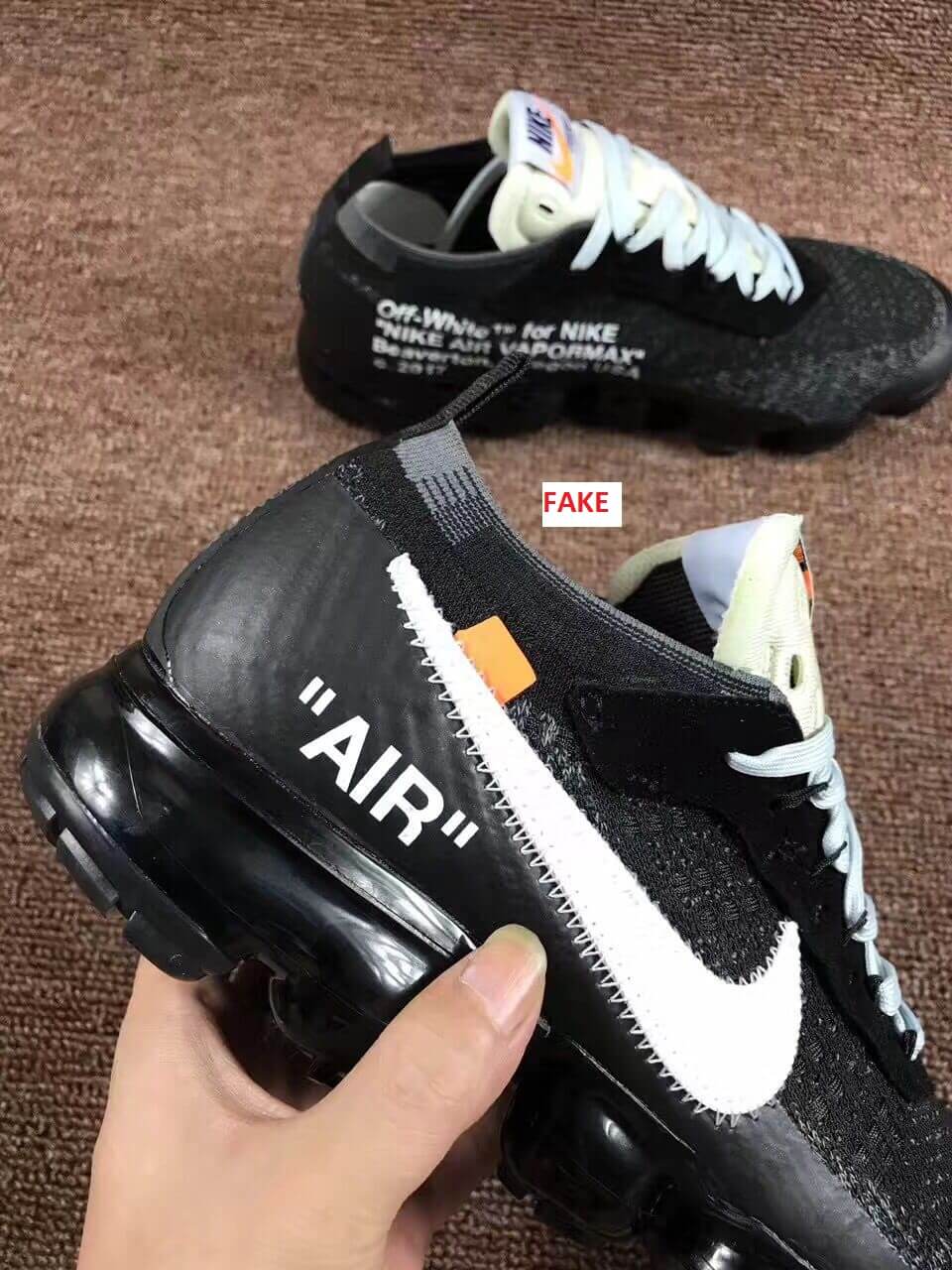 authentic vapormax off white