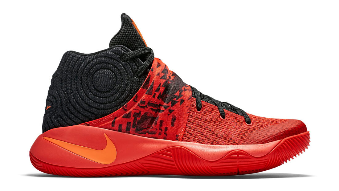 kyrie 2 shoes black and red