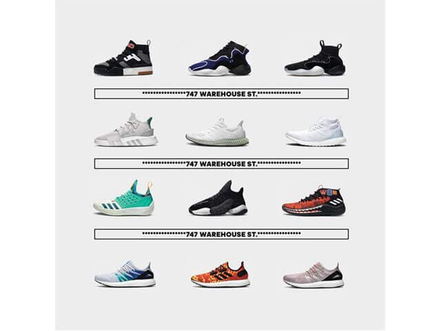 adidas shoe line up