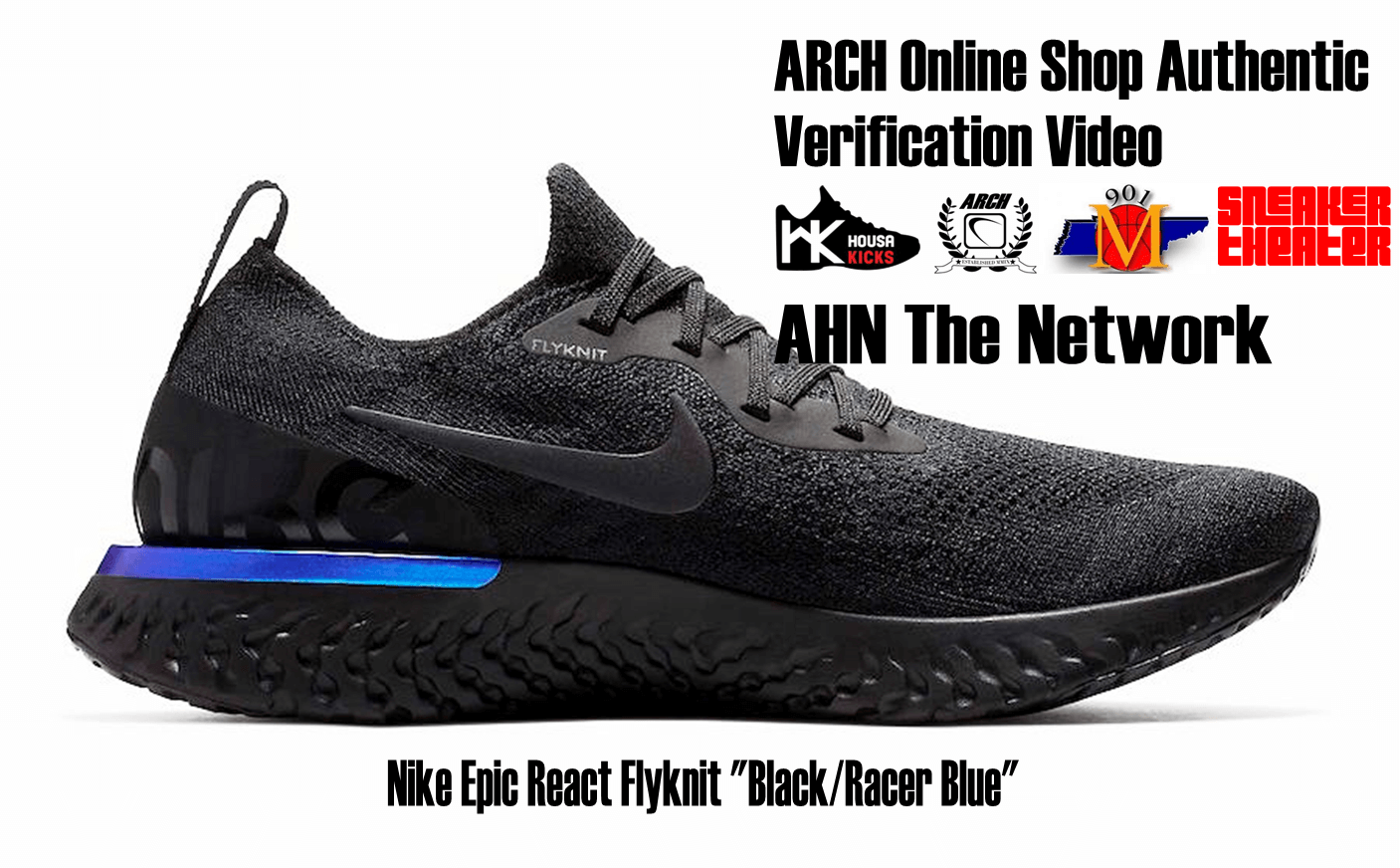 Nike Epic React Flyknit (Black/Racer 