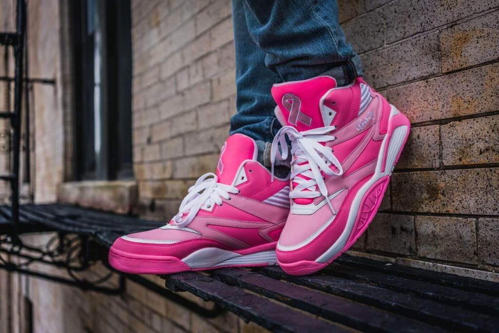 patrick ewing breast cancer shoes