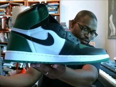 Pine green black sales sail jordan 1