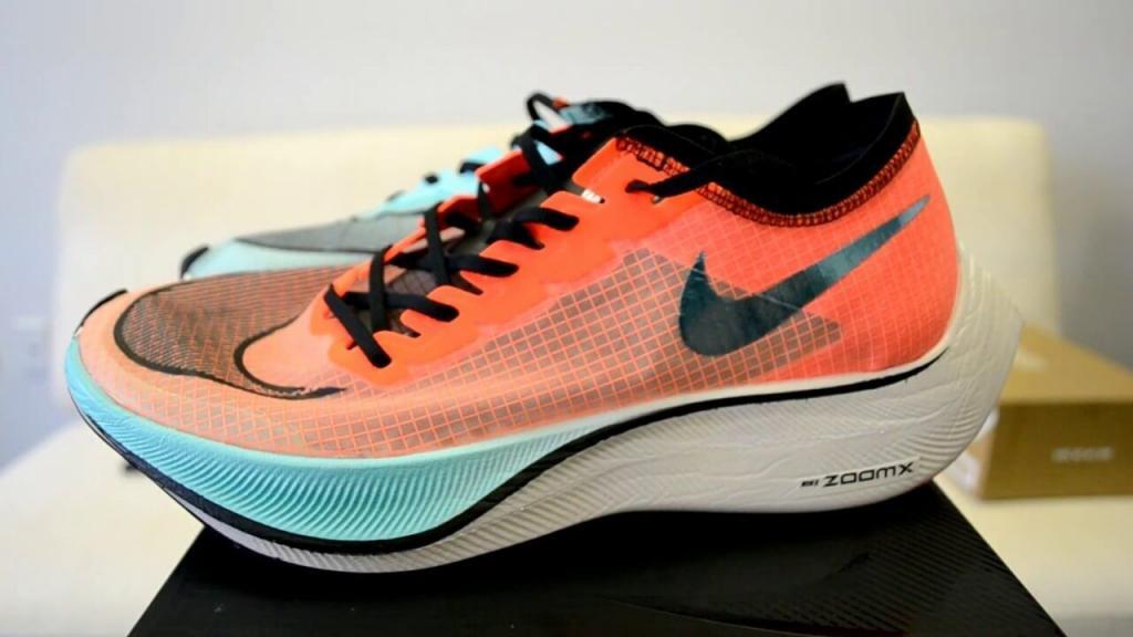 Nike ZoomX Vaporfly Next% HKNE CD4553-300 Aurora Green/Hyper Crimson ...