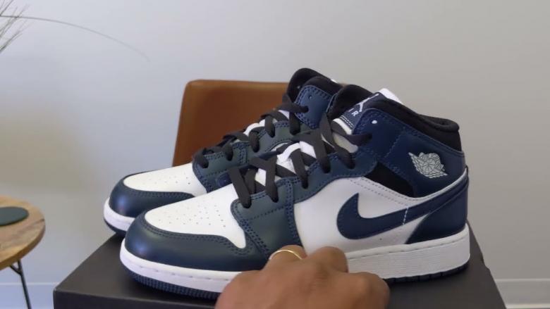 air jordan blue and white and black